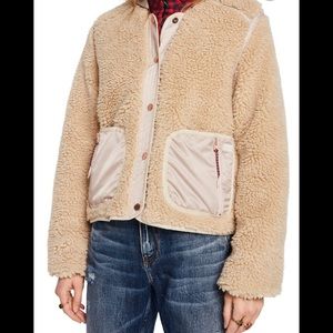 NEW Scotch & Soda Faux Shearling Teddy Jacket